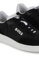 BOSS Kidswear Sneaker nyersbőr betétekkel Fiú