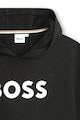 BOSS Kidswear Памучно худи с лого Момчета