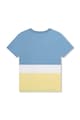 DKNY Tricou cu model colorblock si detaliu logo Baieti