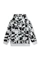DKNY Ejtett ujjú logós kifordítható pulóver kapucnival Lány