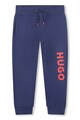 HUGO Спортен панталон с контрастно лого Момчета