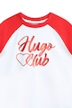 HUGO Памучна тениска с лого Момичета