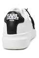 KARL LAGERFELD KIDS Pantofi sport din piele cu model uni Fete