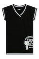 KARL LAGERFELD KIDS Rochie-tricou cu decolteu in V Fete