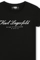 KARL LAGERFELD KIDS Modáltartalmú logómintás póló Lány