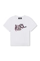 KARL LAGERFELD KIDS Тениска с модал и лого от пайети Момичета