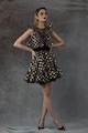 MIAU by Clara Rotescu Eulalia bővülő fazonú ruha csipkerészletekkel női