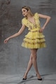 MIAU by Clara Rotescu Тюлена рокля Lula с флорално детейли Жени