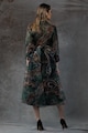 MIAU by Clara Rotescu Xela absztrakt mintájú bővülő fazonú ruha női