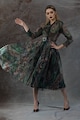 MIAU by Clara Rotescu Разкроена рокля Xela с щампа Жени