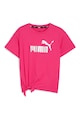 Puma Памучна тениска с лого и възел Момичета