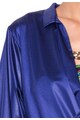 Versace Rochie de plaja albastru cobalt cu colier auriu Femei