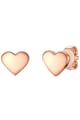 Eastside Cercei in forma de inima placati cu aur rose de 18K Femei