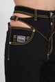 Versace Jeans Couture Olivia lefelé szűkülő farmernadrág kivágásokkal női