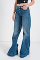 Versace Jeans Couture Stella mosott hatású középmagas derekú farmernadrág női