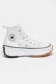 Converse Кожени кецове с равна платформа и лого Жени