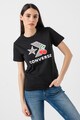 Converse Tricou cu imprimeu logo Cherry Star Chevron Femei