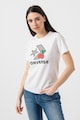 Converse Tricou cu imprimeu logo Cherry Star Chevron Femei