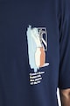 LC WAIKIKI Памучна тениска с фигурална шарка Мъже