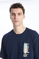LC WAIKIKI Памучна тениска с фигурална шарка Мъже