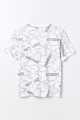 LC WAIKIKI Тениска с надписи и абстрактна шарка Мъже