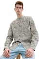 Tom Tailor Риза с лен и малка овална яка Мъже