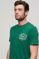 SUPERDRY Athletic College póló logós részlettel férfi