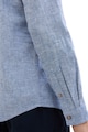 Tom Tailor Риза с лен с ниска овална яка Мъже