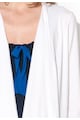 DKNY Cardigan alb asimetric elastic Pima Femei
