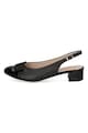 Caprice Pantofi slingback din piele si piele ecologica Femei