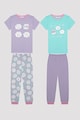 Penti Set de pijamale din bumbac cu imprimeu grafic, 2 perechi Fete