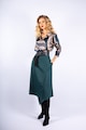 Couture de Marie Сатинирана блуза Zonia с щампа Жени