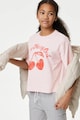 Marks & Spencer Ejtett ujjú mintás póló Lány