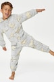 Marks & Spencer Pijama-salopeta cu gluga, din fleece Baieti
