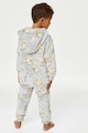 Marks & Spencer Pijama-salopeta cu gluga, din fleece Baieti