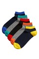 Marks & Spencer Rövid szárú colorblock dizájnú zokni szett - 5 pár férfi