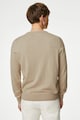 Marks & Spencer Памучен пуловер с овално деколте Мъже