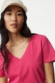 Marks & Spencer Едноцветна тениска с шпиц Жени