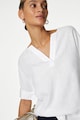 Marks & Spencer Ленена блуза с шпиц Жени