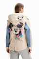 DESIGUAL Mickey egeres kabát farmerpanelekkel és kapucnival női