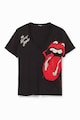 DESIGUAL The Rolling Stones strasszköves póló női