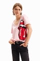 DESIGUAL Tricou cu strasuri The Rolling Stones Femei