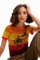 DESIGUAL Tricou cu model tropical Femei