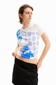 DESIGUAL Къса тениска с апликация Жени