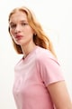 DESIGUAL Szűk fazonú póló strasszkövekkel női