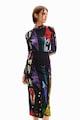 DESIGUAL Rochie midi cu imprimeu abstract Femei