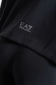 EA7 Bluza de trening din amestec de modal cu fermoar si benzi logo Femei