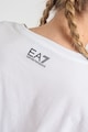 EA7 Tricou cu decolteu la baza gatului si logo Femei