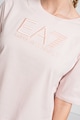 EA7 Tricou cu decolteu la baza gatului si logo Femei