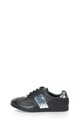 CALVIN KLEIN JEANS Alan Black Leather Casual Shoes with Silvery Details Мъже